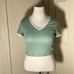 Olivia Rae New York Green Crop Top